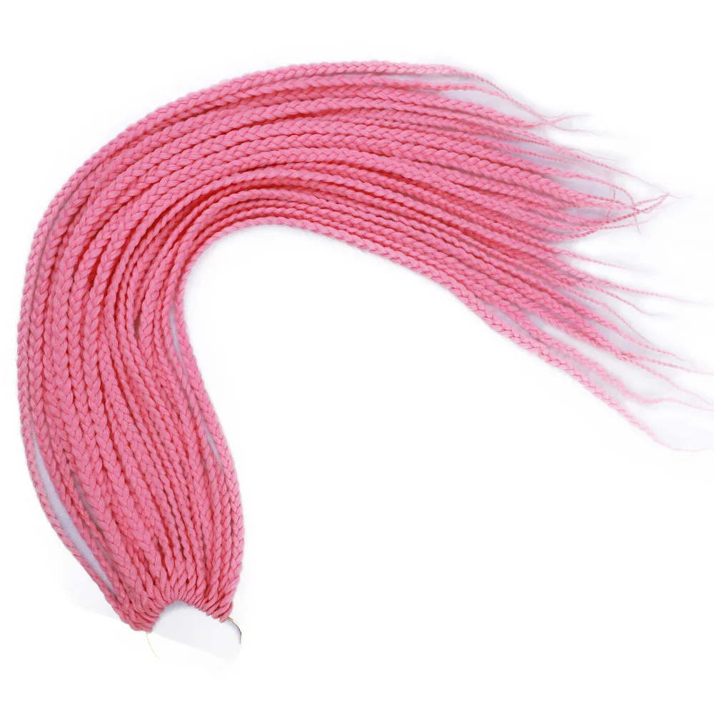 Цветные косы 22 дюйма Омбре синтетические удлинение волос корня радужные волосы