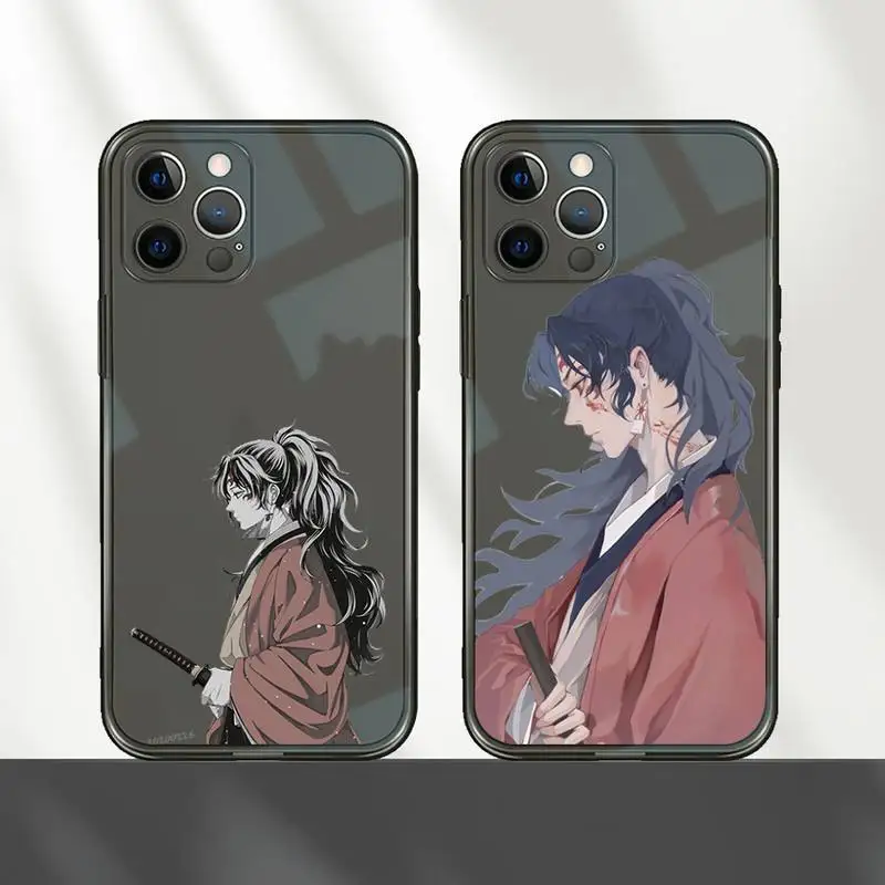

Kokushibou Demon Slayer anime Phone Case Transparent for iPhone 7 8 11 12 se 2020 mini pro X XS XR MAX Plus