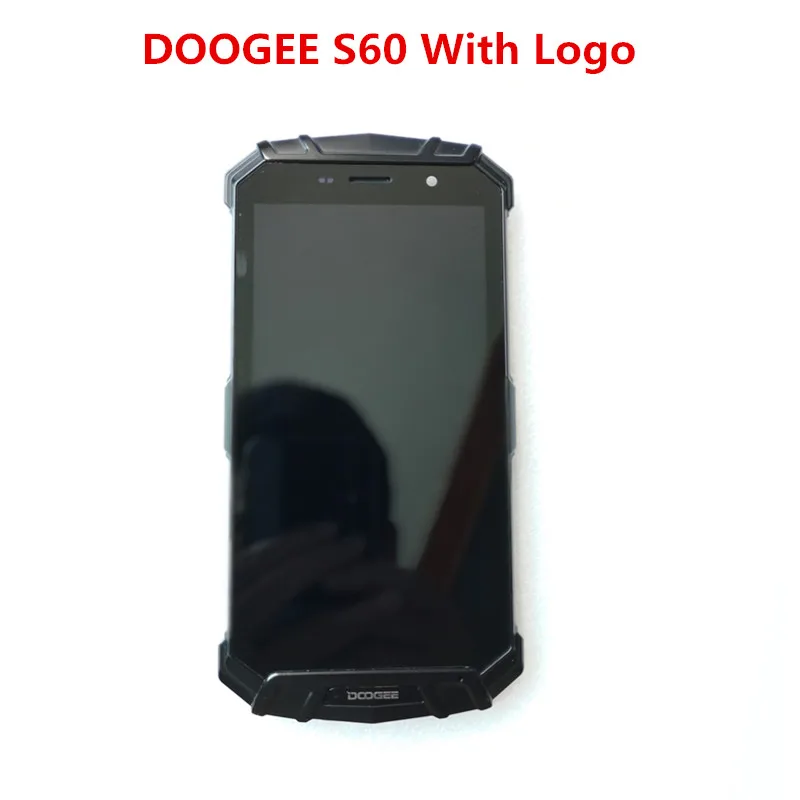 With Logo Для DOOGEE S60/S60 Lite ЖК-дисплей с рамкой+ кодирующий преобразователь сенсорного экрана в сборе 5,2 дюйма Сменное стекло+ Инструменты для ремонта - Цвет: With Logo