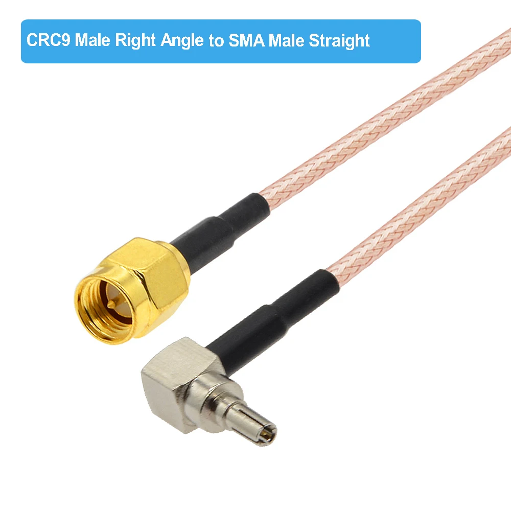 Коннектор SMA мама-CRC9 папа под прямым углом кабель RG316 Pigtail Коаксиальная Перемычка