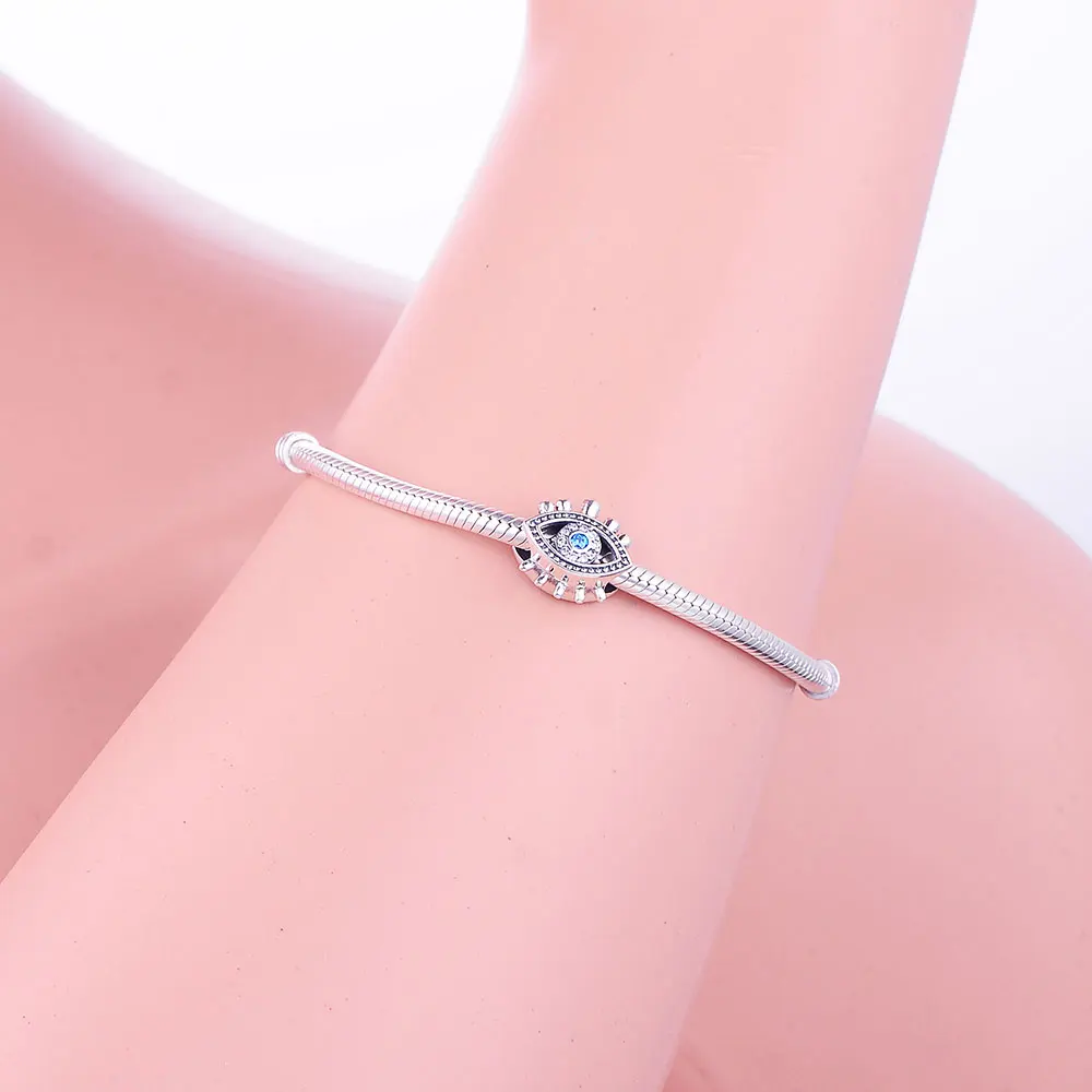 Бусина Шарм глаза из серебра 2018 пробы для браслета|Бусины| |