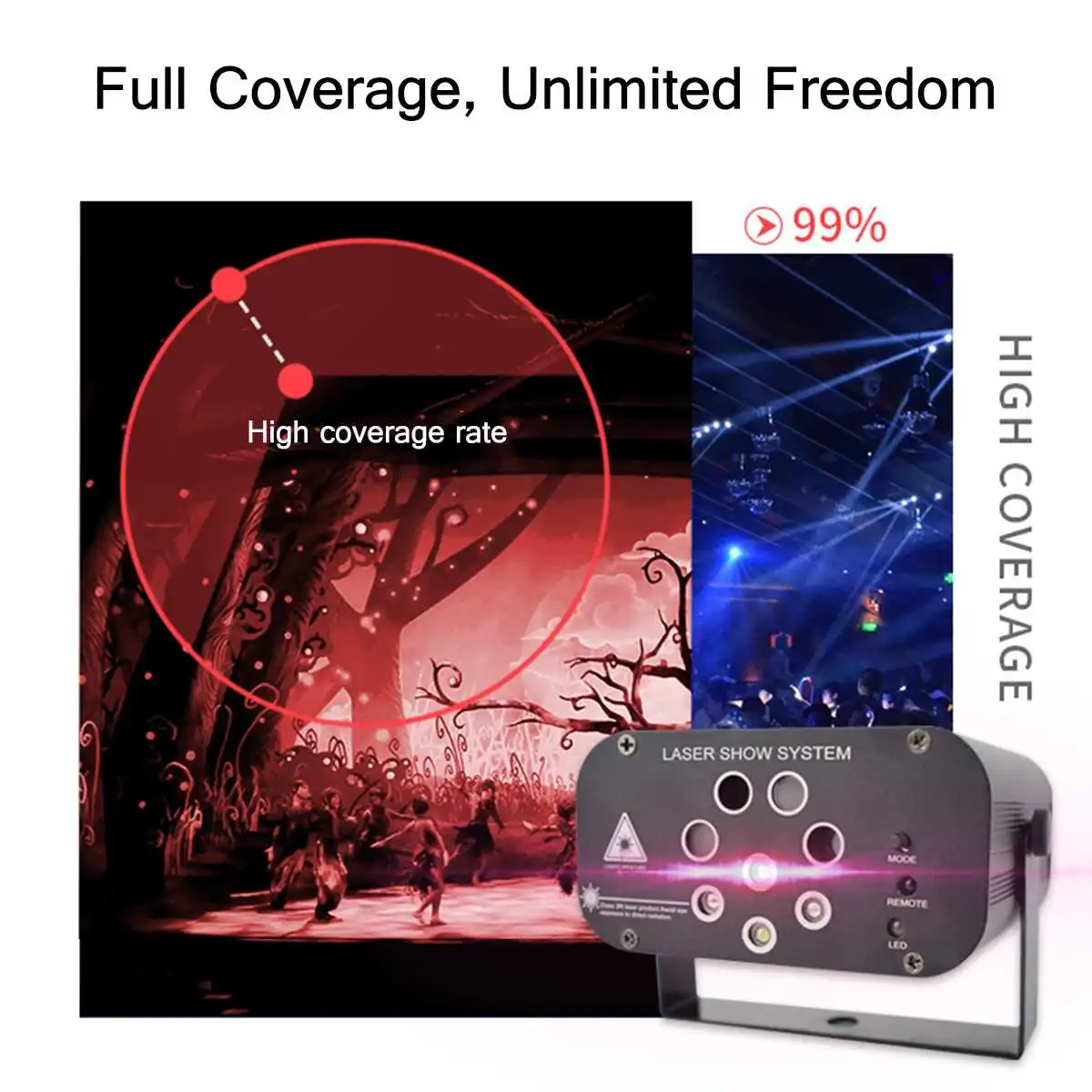 8 hole 128 Pattern Laser Light Holiday Garland Lighting Christmas Garland LED Lanpada For Christmas Home KTV Wedding Show