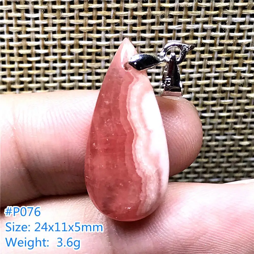 Подлинное натуральное красное ожерелье из родохрозита кулон для женщин мужчин