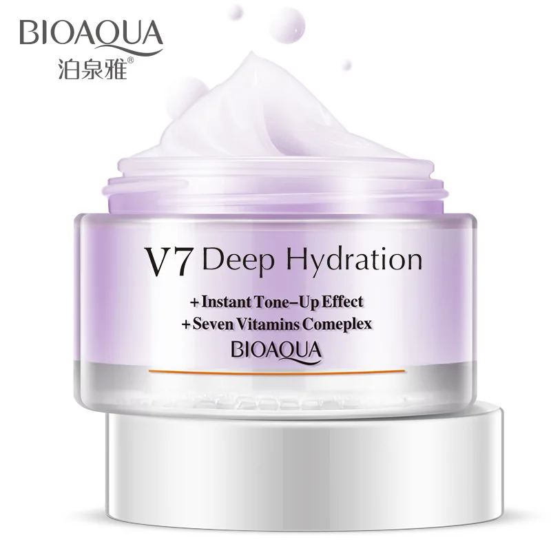 Дневные кремы с витаминами Bioaqua V7 увлажняющий крем для лица глубоко