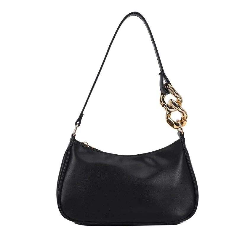 

Women's Shoulder Bags 2021 Thick Chain Fashion Branded Handbags and Purses Women Clutch Bags Ladies Travel Hobo Bag