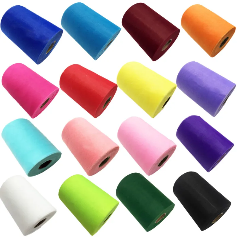 Тюль в рулоне 15 см 100 ярдов рулон ткань катушка сделай сам юбка пачка на праздник