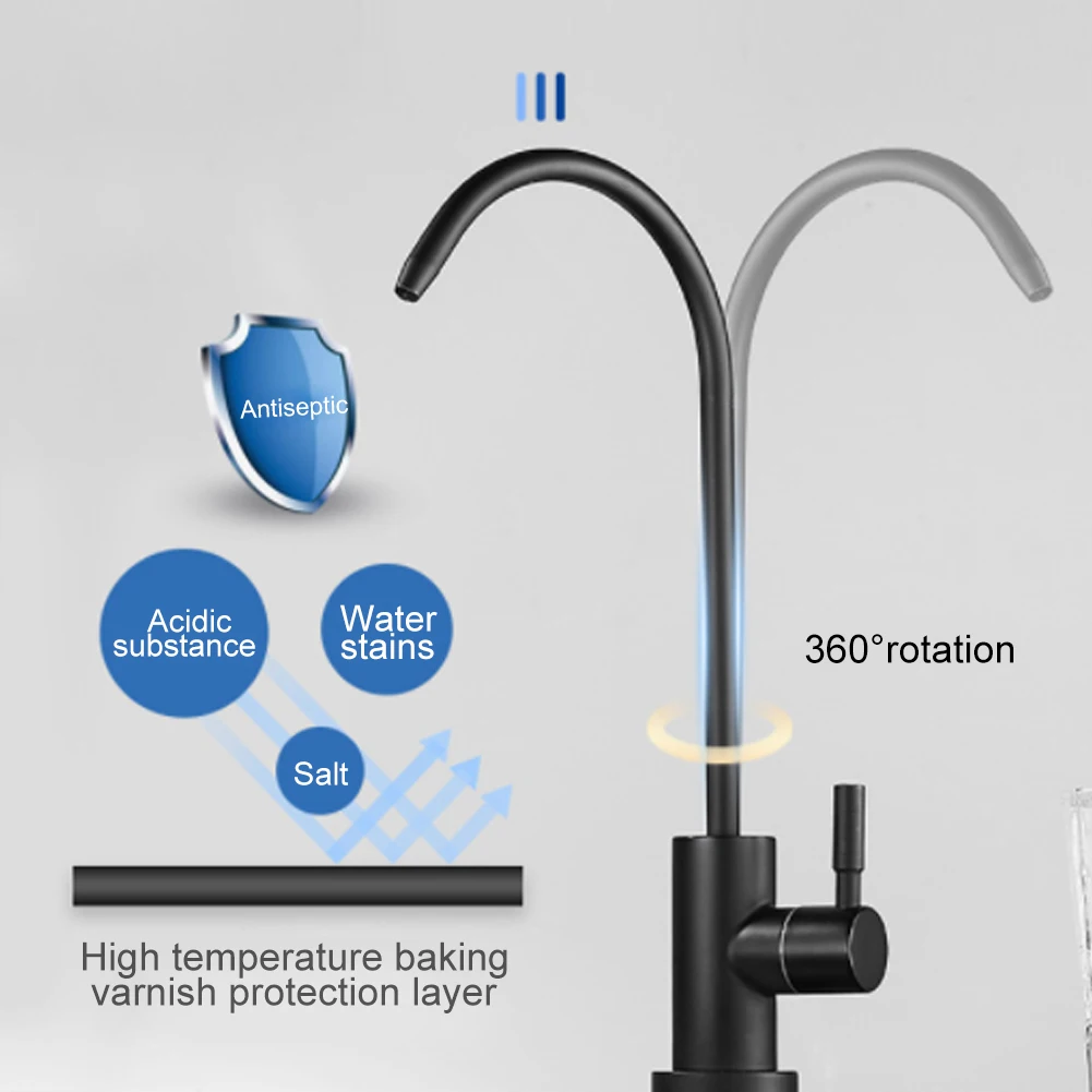 14 purified water faucet direct drinking tap for kitchen water filter tap stainless steel ro purify system reverse osmosis free global shipping