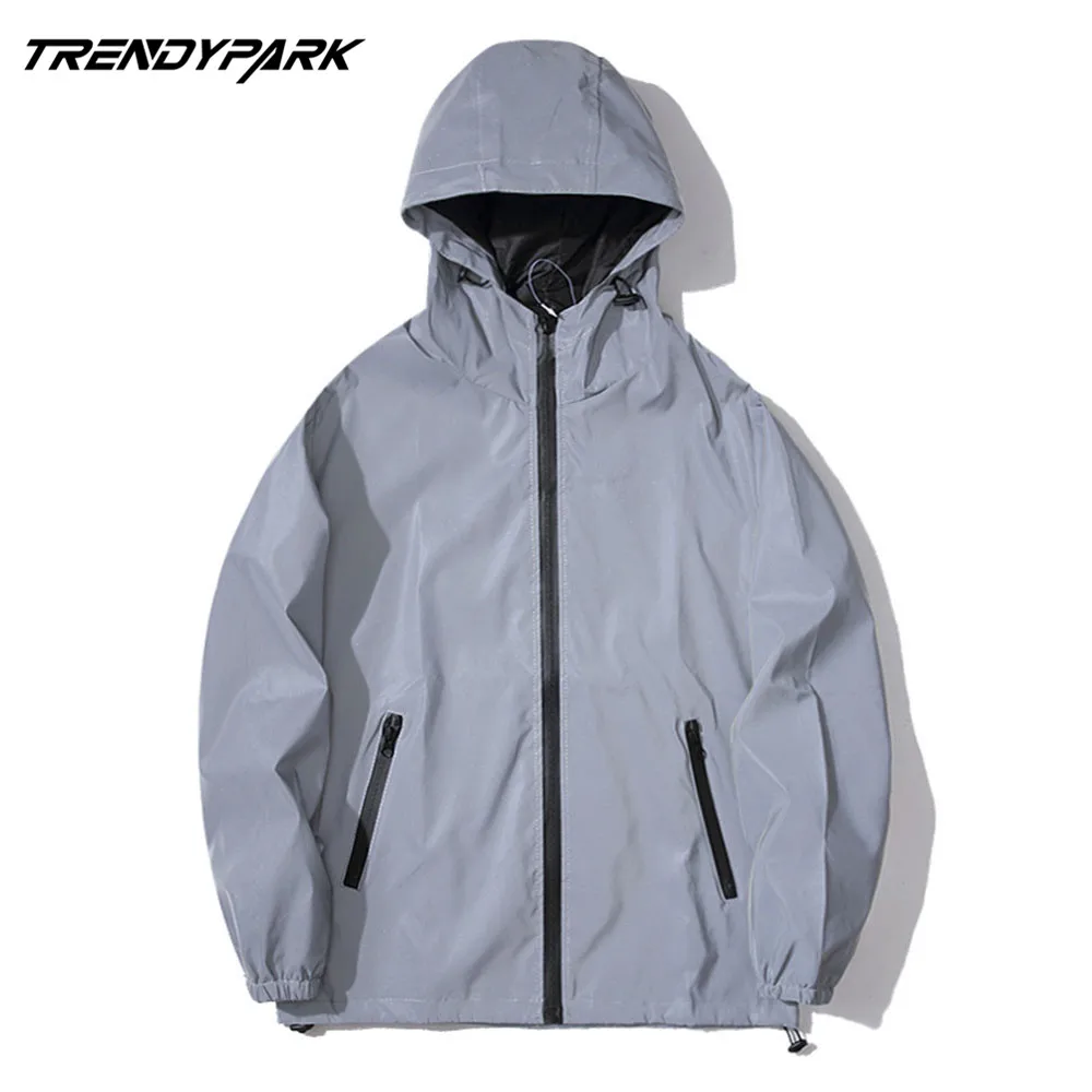 Ветровка мужская Светоотражающая водонепроницаемая куртка в стиле Хай стрит