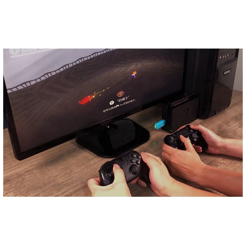 Беспроводной Bluetooth контроллер адаптер беспроводной проводной Usb геймпад Joycon