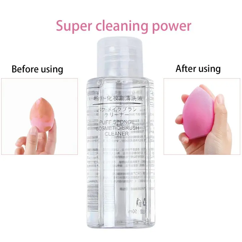 Портативная Кисть для макияжа пудра спонж чистящее средство удаляет грязь