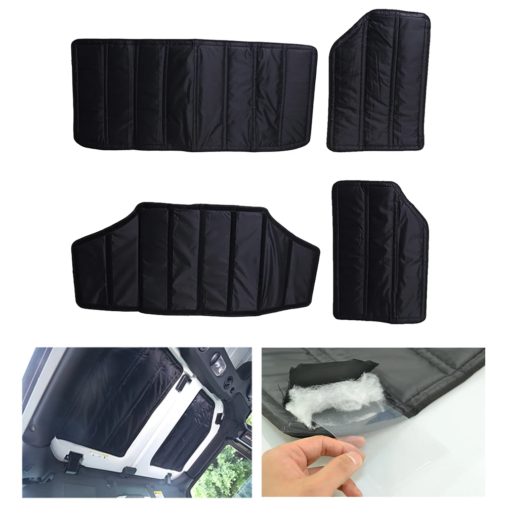 Для Jeep Wrangler JK Hardtop звуковой глушитель накладка потолочная крыша черная