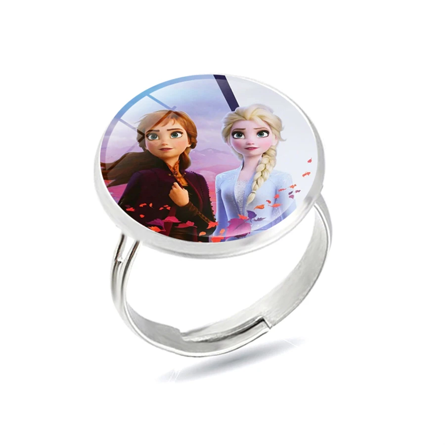Принцесса Эльза Анна детские Мультяшные кольца Снежная королева аксессуары