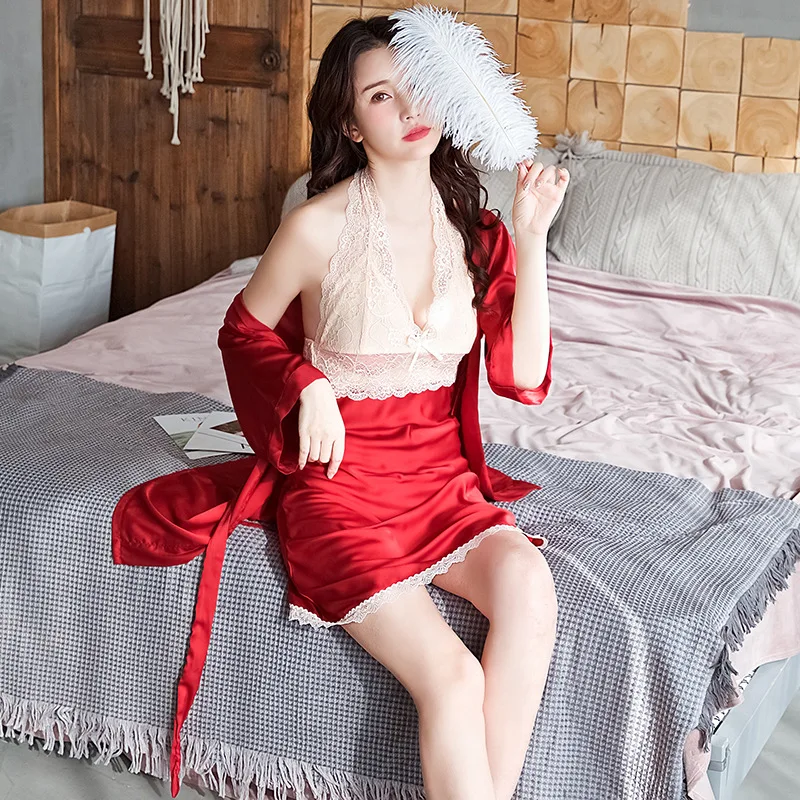 Комплект пижамный кружевной эротический Женский комплект из 2 предметов