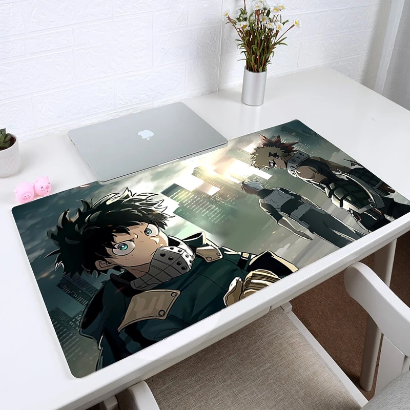 

My Hero Academia Large XL Mousepad Anime Gamer Gaming Mouse Pad Computer Accessories Big Keyboard Laptop For PC Gamer Computer