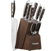 8pcs kitchen knife scissors set chef knives german 1 4116 stainless steel blade slicing utility paring knife pakka wood handle