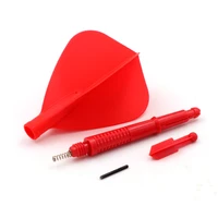 cuesoul ak6 dart shaft with ak4 red dart flight kite shape 15mm18 8mm24 8mm 29 5mm33 3mm