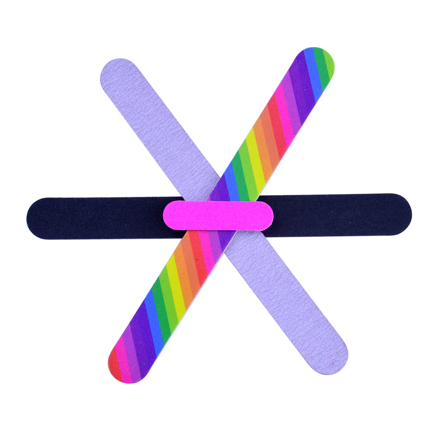 Профессиональная пилка для ногтей 5 шт./лот гель лака зернистость 100/180 серая