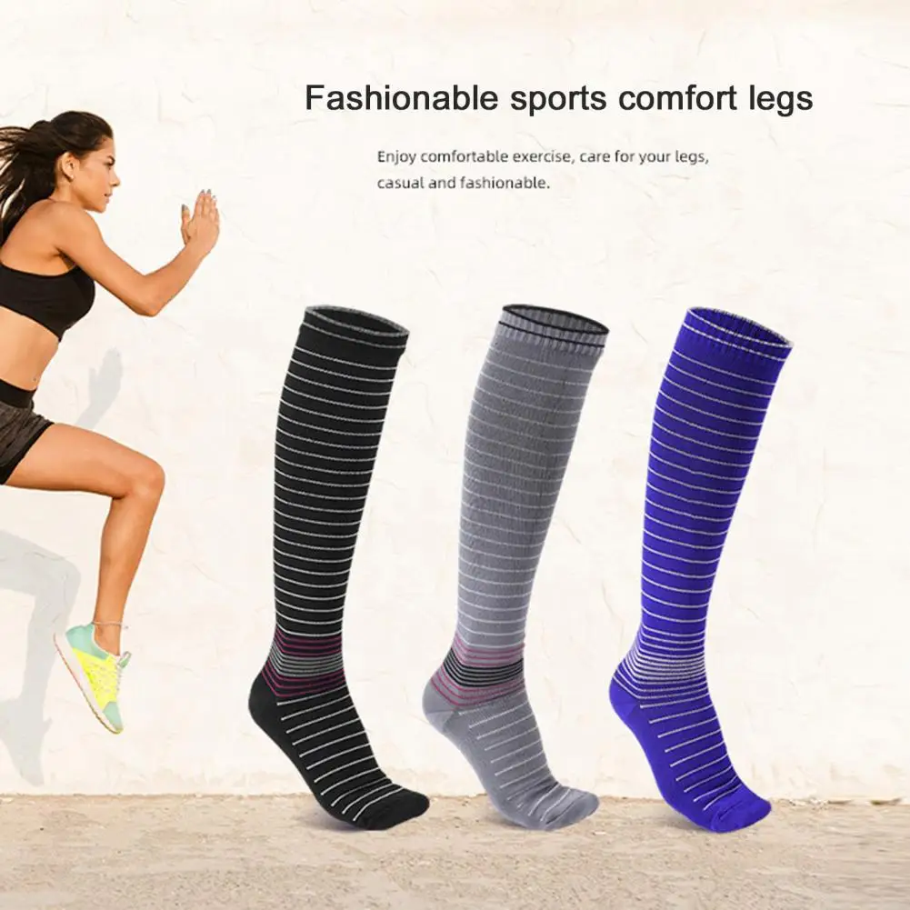

1Pair Sports Socks Sweat-absorbent Wear-resistant Comfortable Nylon Compression Nursing Stockings Long Service Life for Climbing