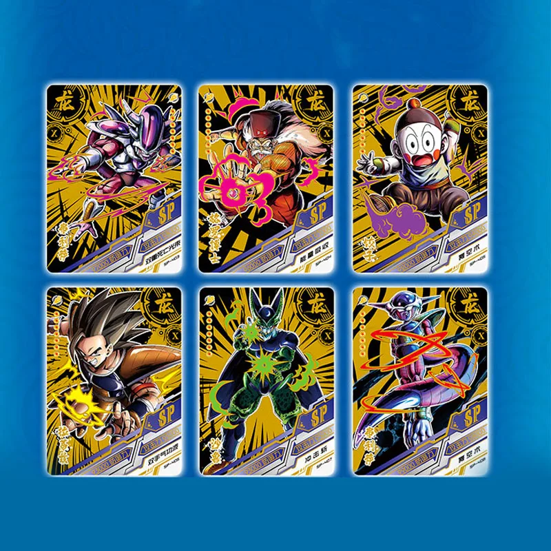 Tarjetas de Dragon Ball para colecci&oacute;n, colecci&oacute;n de cartas Flash 3D, Son Goku, Vegeta IV, juego de cartas, novedad de 2021-5