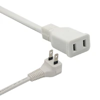 usa japan 90 degree male plug to female socket power extension cable 1235810m 2pin two flat plug bend angled cord