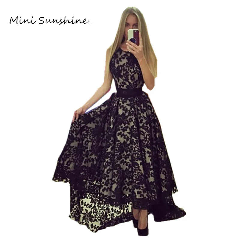 2019 летнее женское платье макси без рукавов необычный дизайн сексуальное черно