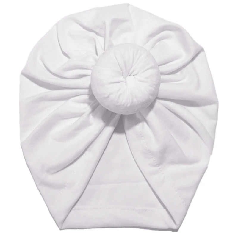 Детская шапка-тюрбан с бантом детские шапки из смесовой хлопковой ткани головные