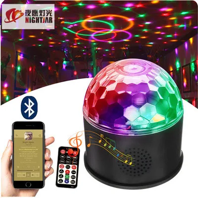 Музыкальный светодиодный Кристаллический волшебный шар с дистанционным