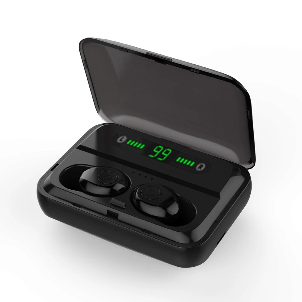 

F9 Bluetooth 5,0 наушники Беспроводной наушники стерео музыкальные наушники IPX7 Водонепроницаемый Спортивная гарнитура w/ Mic зарядным устройством