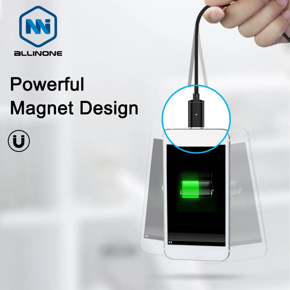 Магнитный кабель Garas Micro USB/Type C адаптер штекер для мобильного телефона быстрой