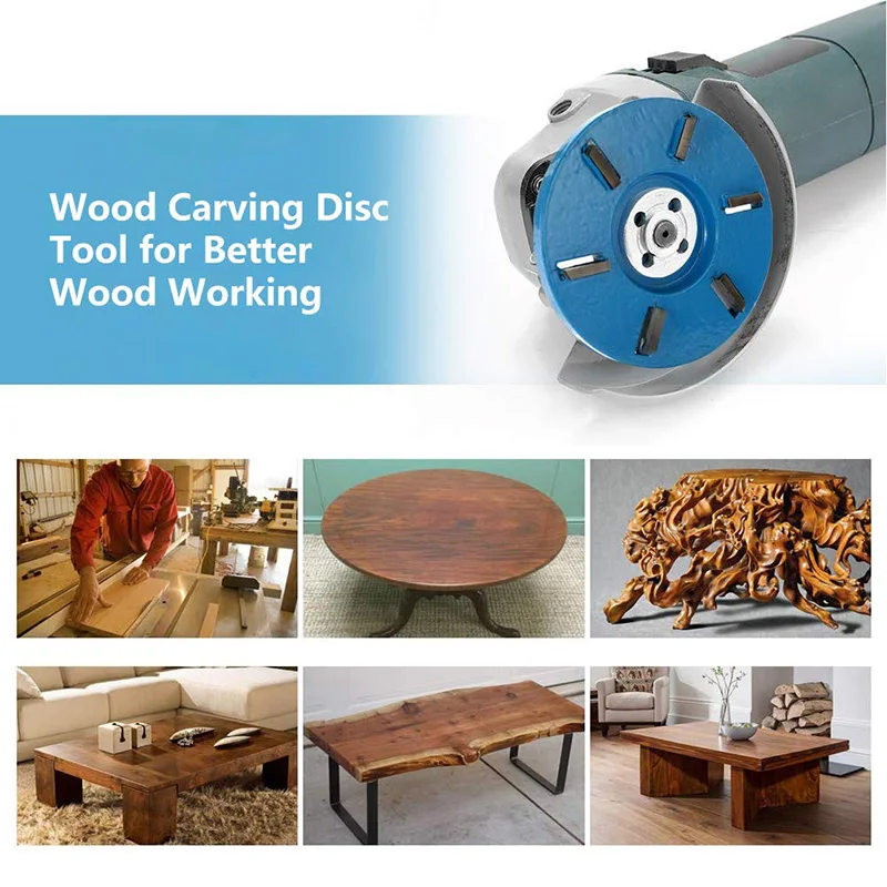 

Wood Carving Disc 90mm Diameter 16mm Bore 3&6 Teeth Woodworking Turbo Tea Tray Digging Wood Carving Disc Tool Milling Cutter