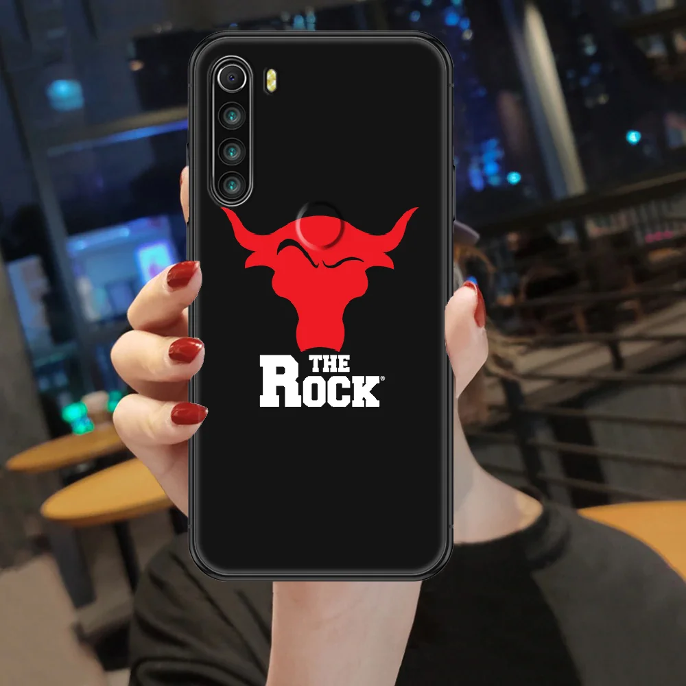 

project the rock Phone case For Xiaomi Redmi Note 7 7A 8 8T 9 9A 9S 10 K30 Pro Ultra black tpu hoesjes 3D back pretty shell art