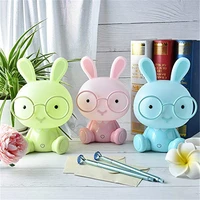 cartoon rabbit led night lights touch sensor rabbit lamp baby bedroom bedside table lamp kids holiday christmas gifts decor home