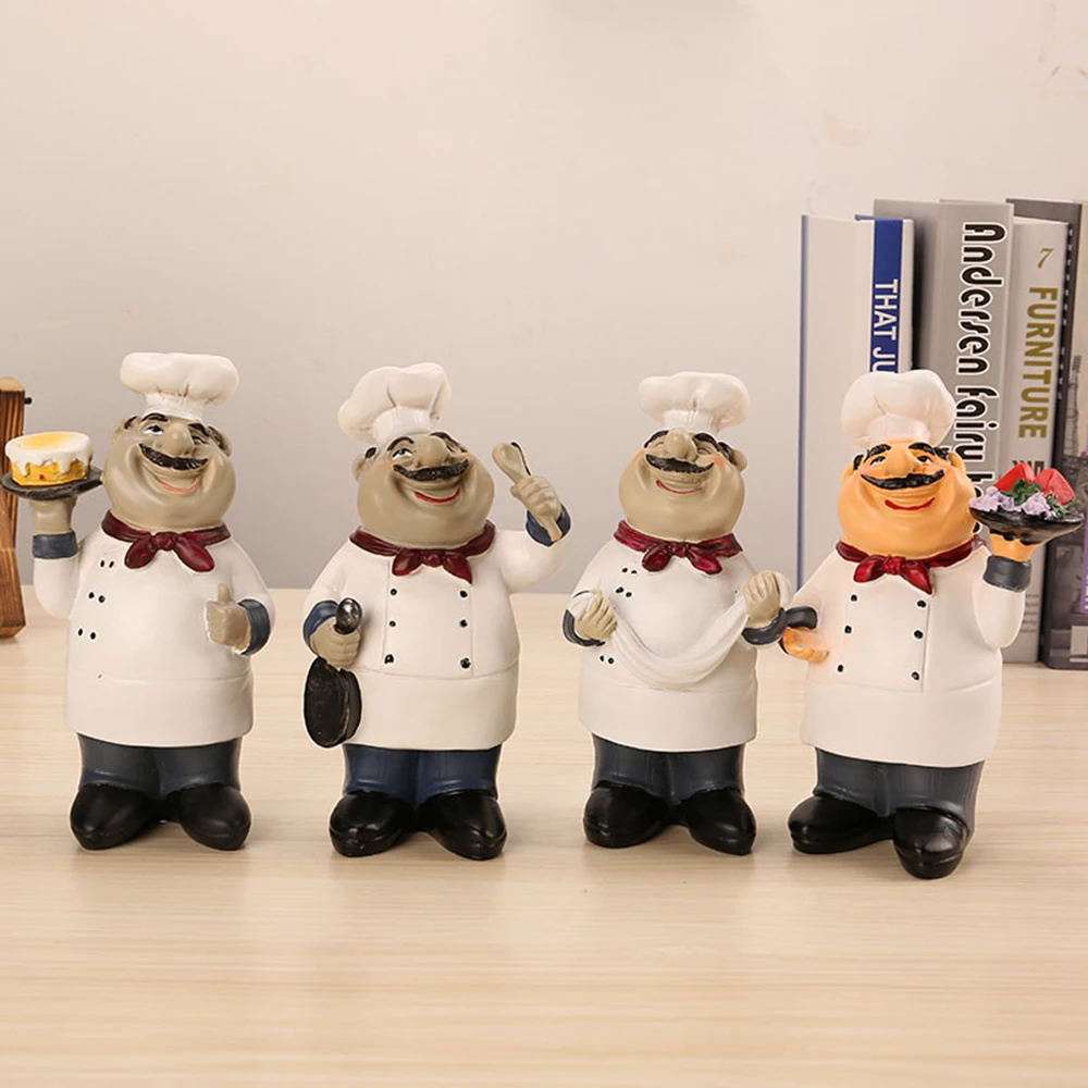 Статуэтка из смолы для шеф повара модное украшение бара кафе торта
