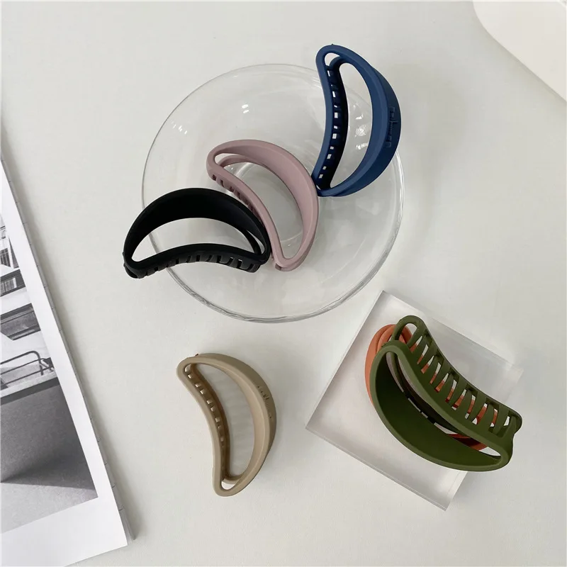 1 шт. модные элегантные женские акриловые заколки для волос однотонные