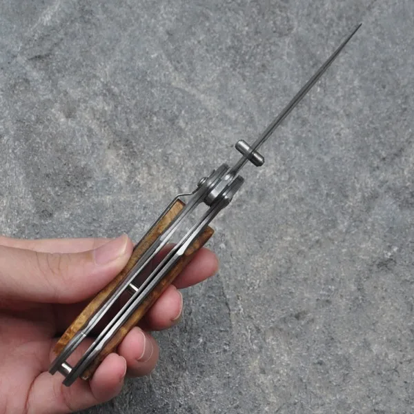 Военный карманный нож Новый мини складной титанизация черный/серебристый лезвие