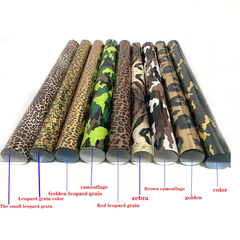

Leopard grain 25cmx200cm Beautiful Color PVC TPU Heat Transfer Vinyl DIY Heat Press Machine T-shirt Iron On HTV Printing
