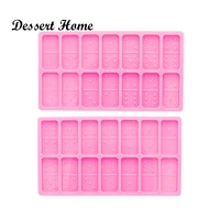 dy0580 bright resin craft domino silicone mold diy resin epoxy jewellery making clay molds