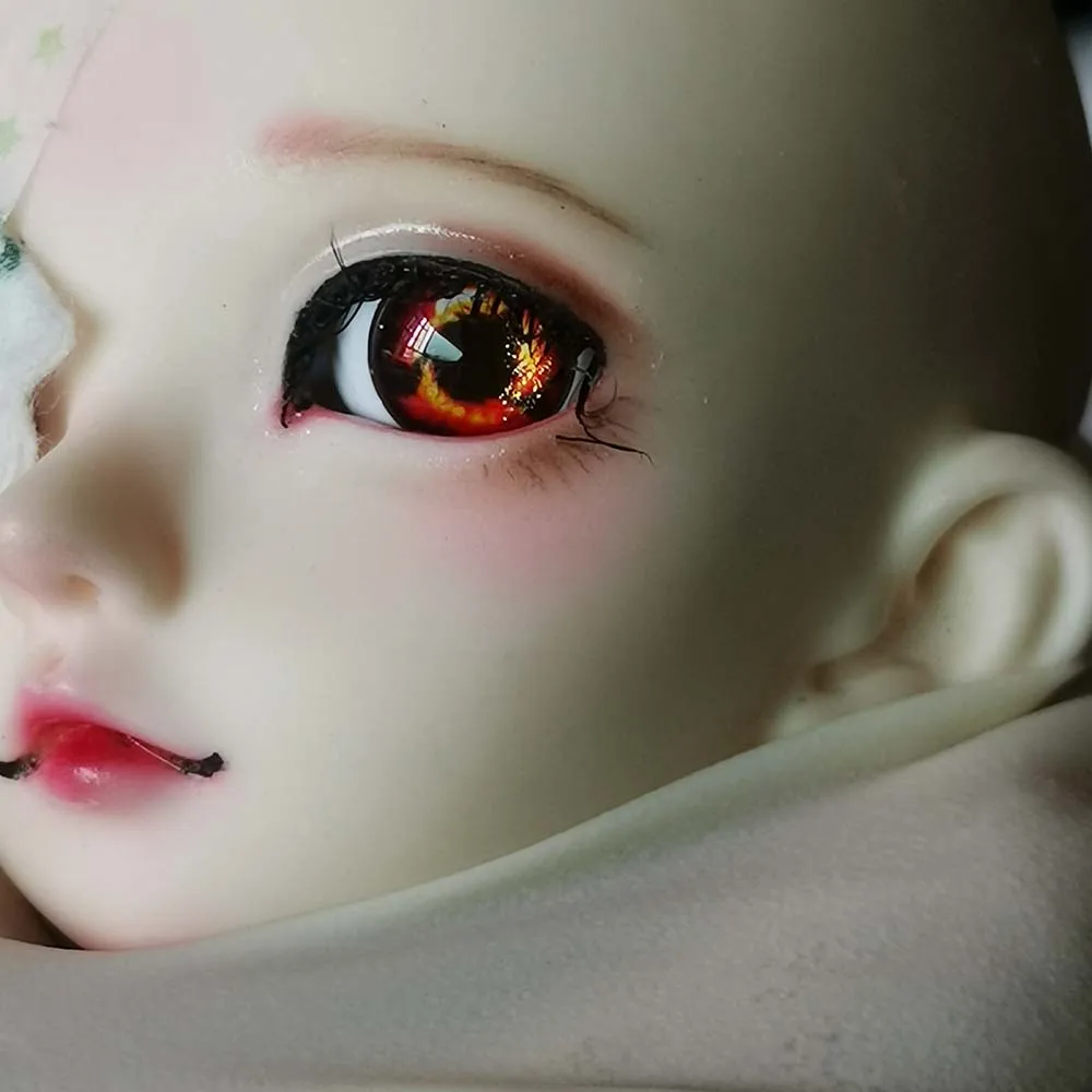 12 мм bjd кукольные глаза Sharingan 1/4 1/3 1/6 кукла 14 18 22 желтый красный черный аниме
