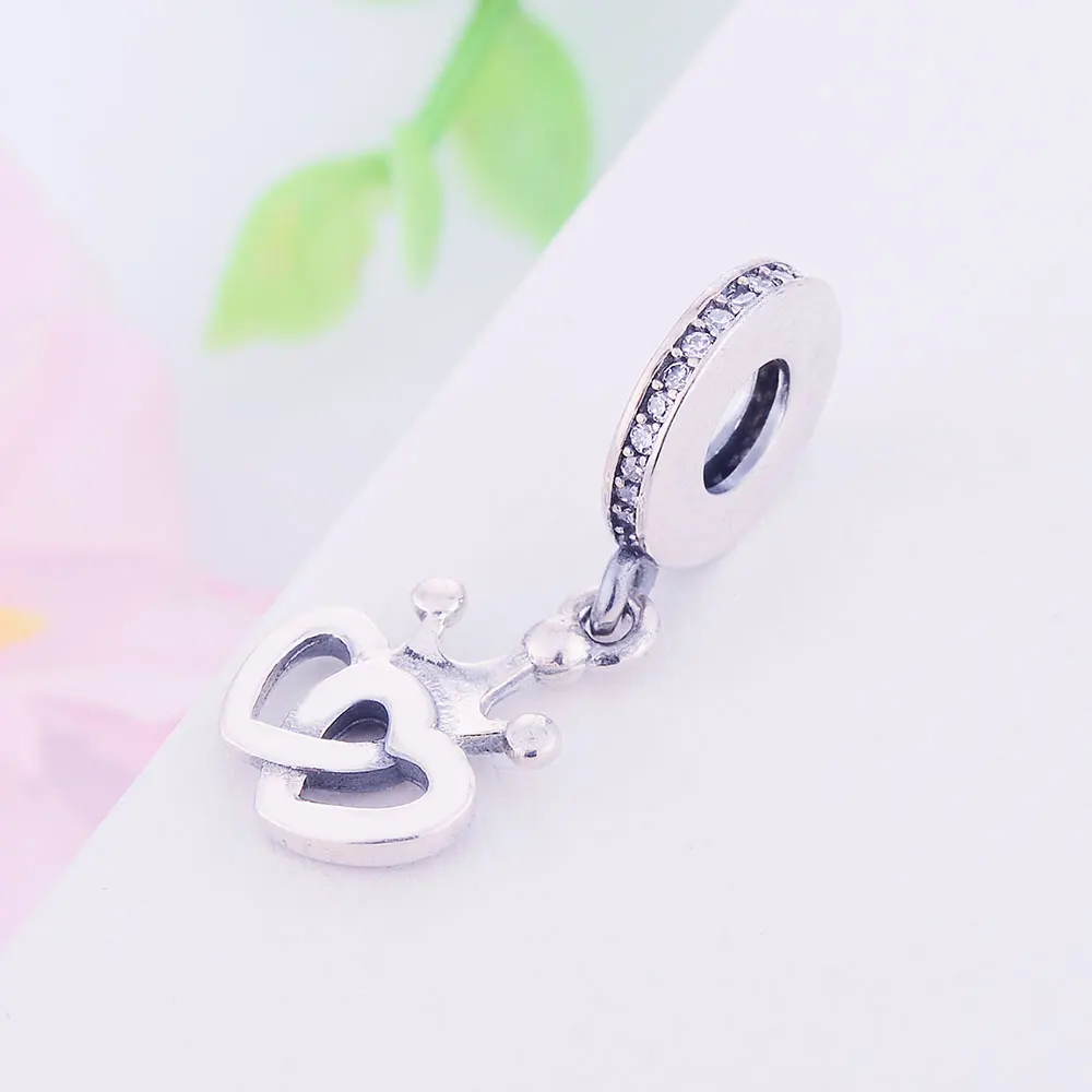 Оптовая цена 2020 осенний стиль подвеска в виде короны сердца из стерлингового