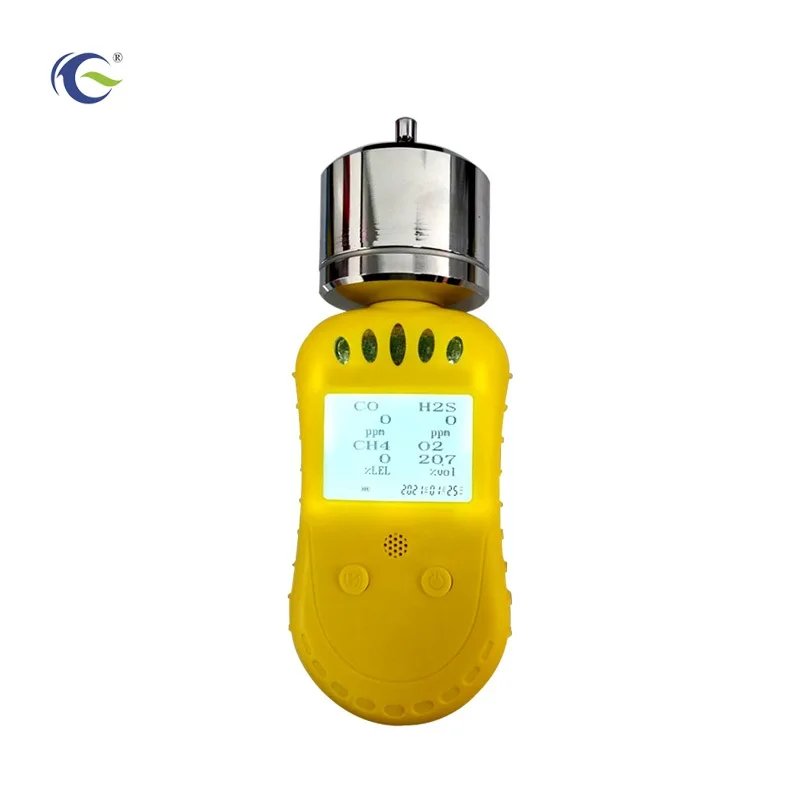 

Портативный Встроенный насос, многогазовый детектор CO O2 H2S LEL CH4, газоанализатор