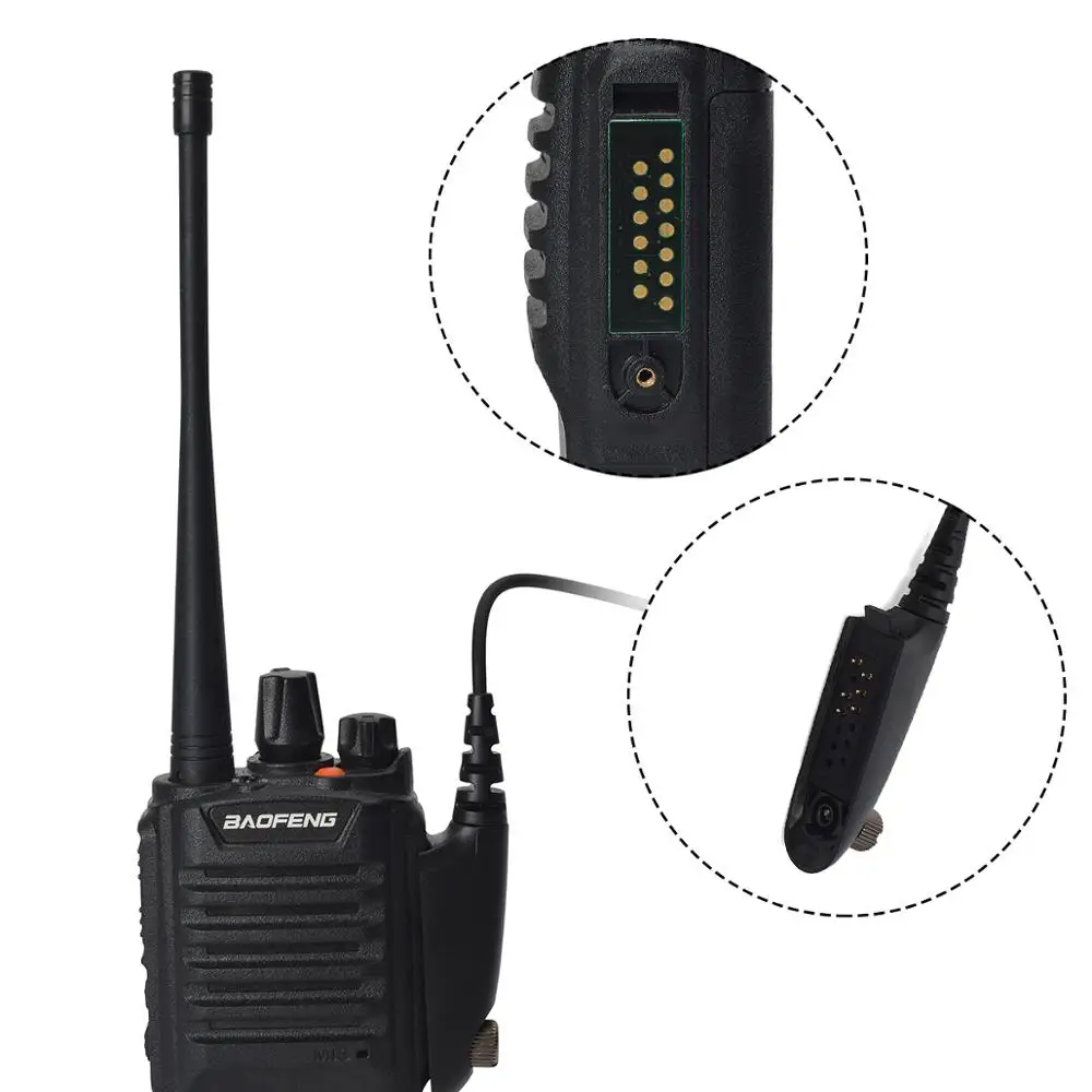 

Single Wire Earhook G Shape Headset for Motorola GP328 GP338 GP340 HT750 MT8250 PRO5750 PRO7150 MTX900 Walkie Talkie