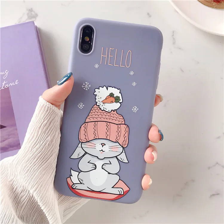 Милый мультяшный чехол для телефона для iPhone 6, 6 S, 7, 8 Plus, чехол, силиконовый мягкий карамельный чехол из ТПУ для iPhone X, XR, XS, MAX, 11 Pro MAX