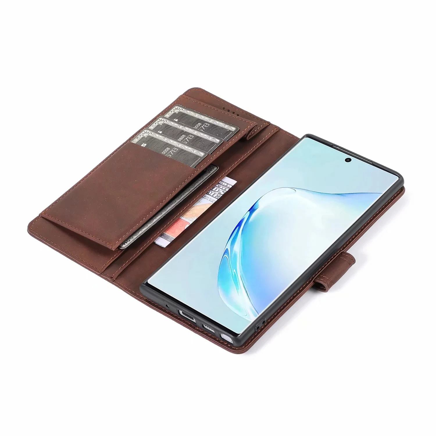 Кожаный чехол для samsung Galaxy Note 9, 10 лет, S10 e S9 S8 плюс A10 A20 A20E A30 A40 A50 A70 A50S Магнитный чехол-книжка с отделениями для карт и сумка-чехол