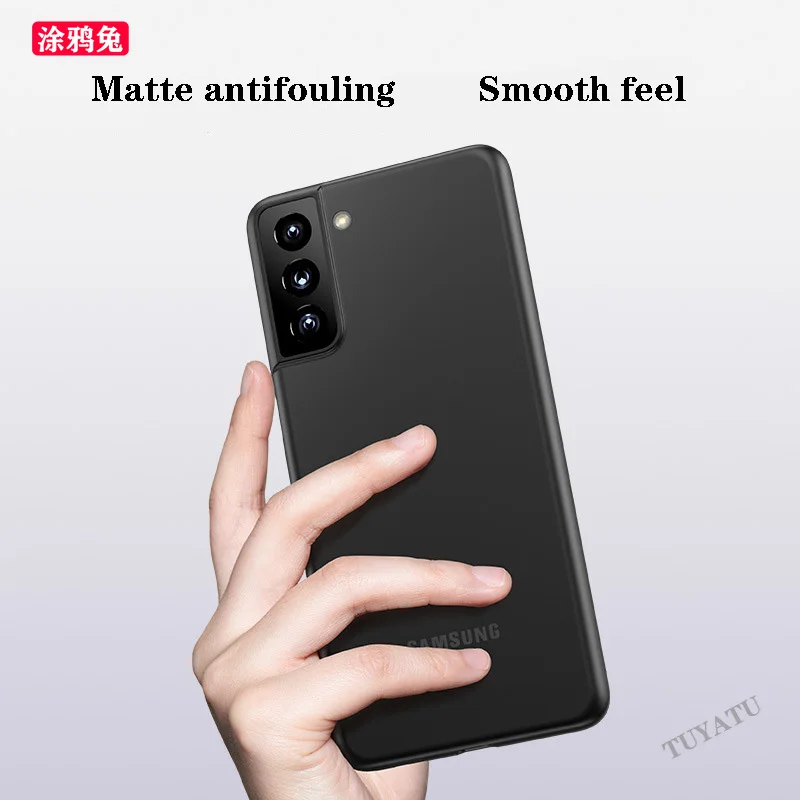 

For Samsung Galaxy S21 Plus Lens Full Cover Shockproof Frosted Cases Ultra Thin Matte Phone Case