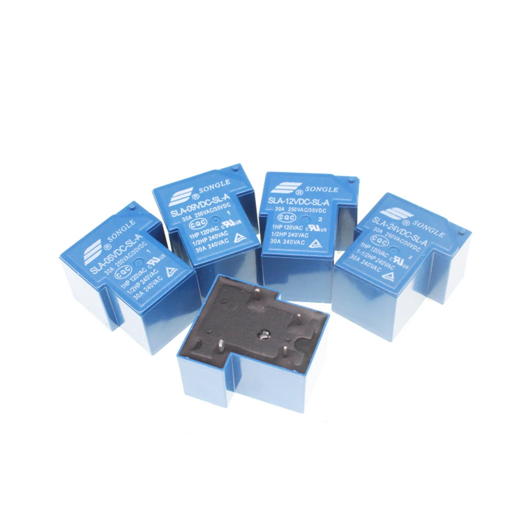 25PCS/Lot Power Relays SLA-05VDC 09VDC 12VDC 24VDC-SL-A 5V 9V 12V 24V 30A 4PIN T90 | Обустройство дома