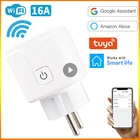 Умная розетка с таймером Tuya ZigBee, ЕС, 16 А, 110-250 В