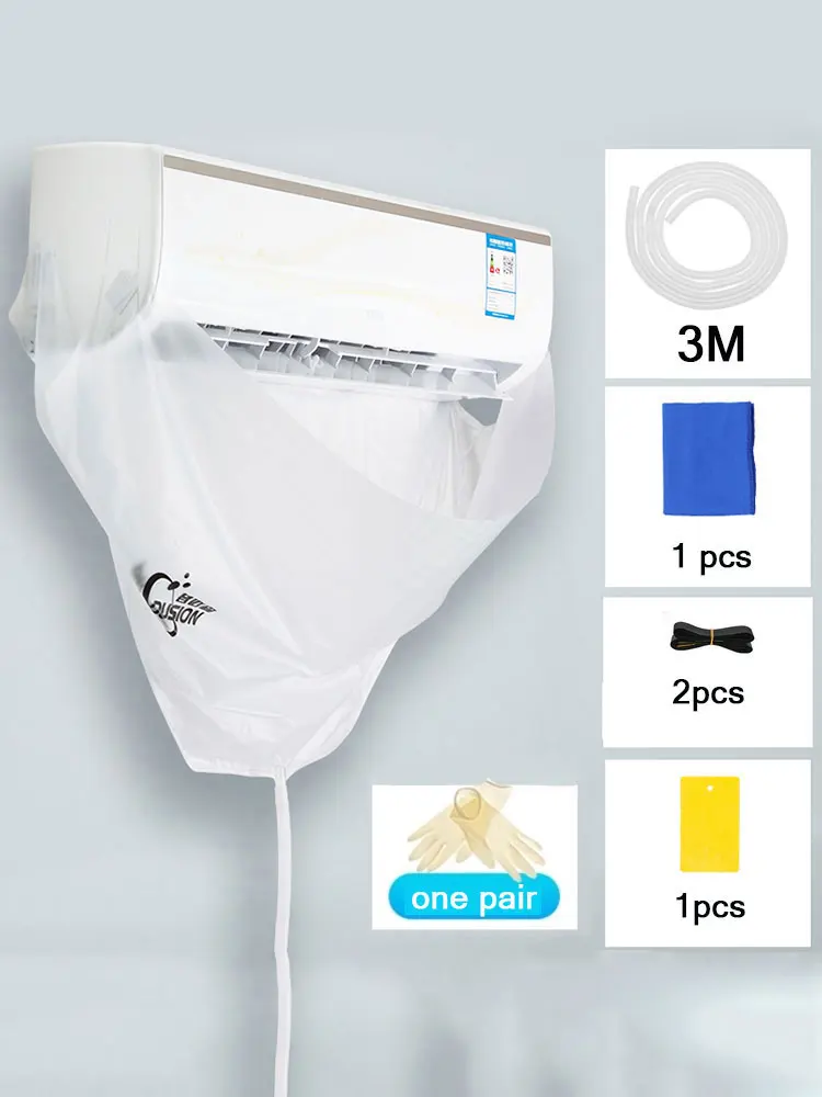 

Special Washing Air Conditioner Water Pipe Bag Double Layers Waterproof Cover Air Conditioner Cleaning Cover PVC Cover
