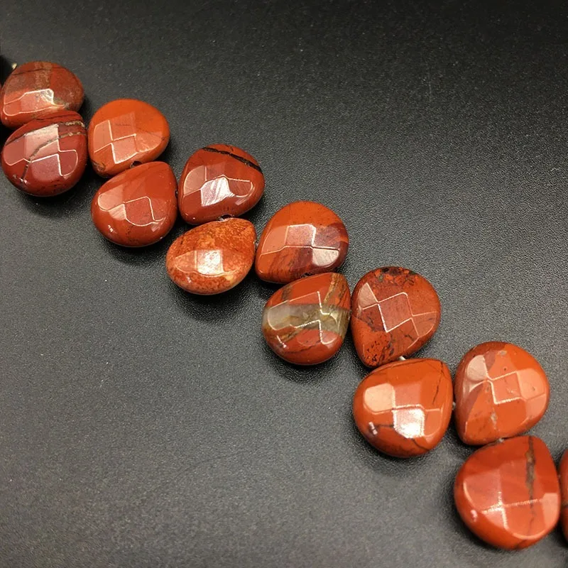 Бусины с гранями в форме капли воды из натурального камня бусины цепочки