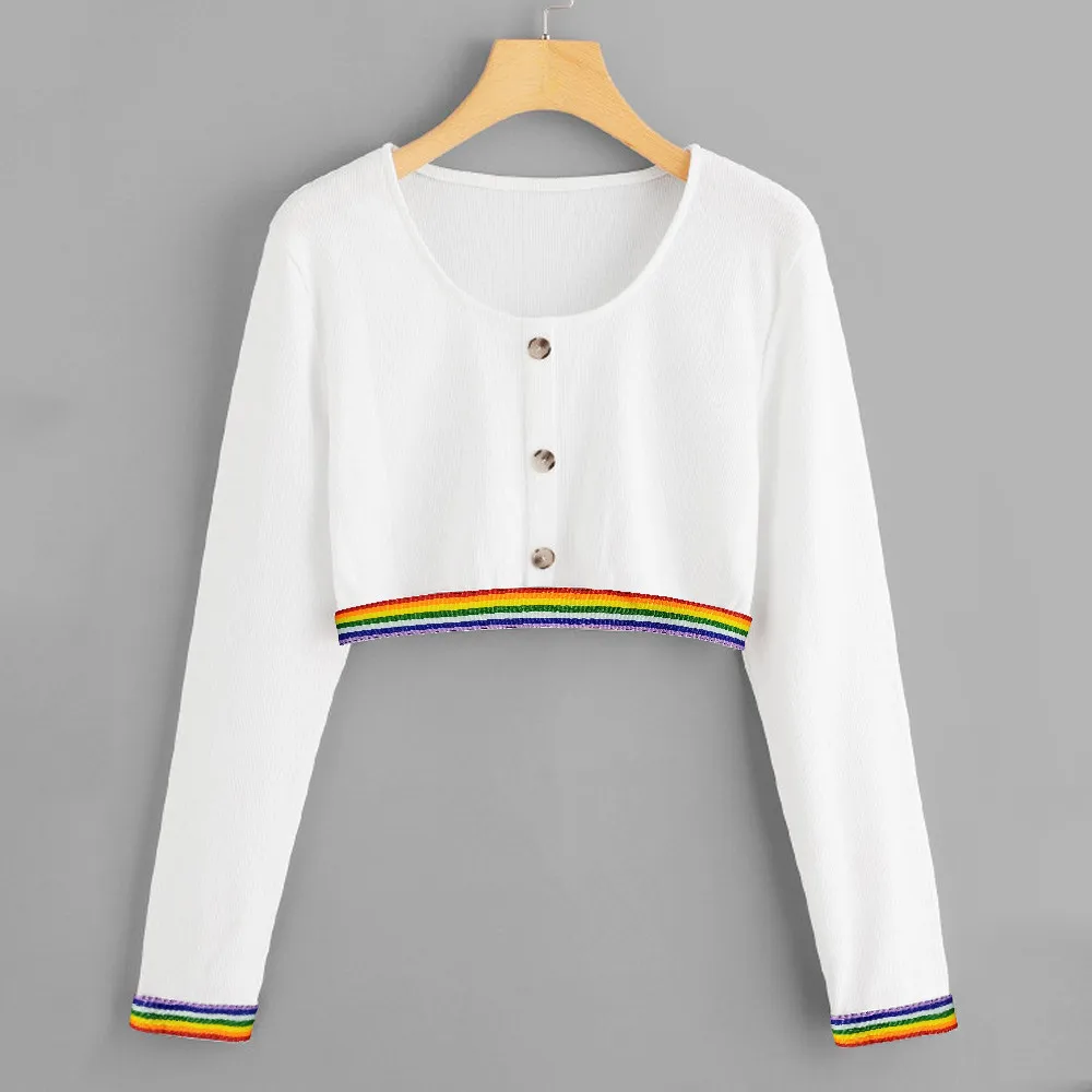 Женская Повседневная Толстовка с длинными рукавами однотонная толстовка