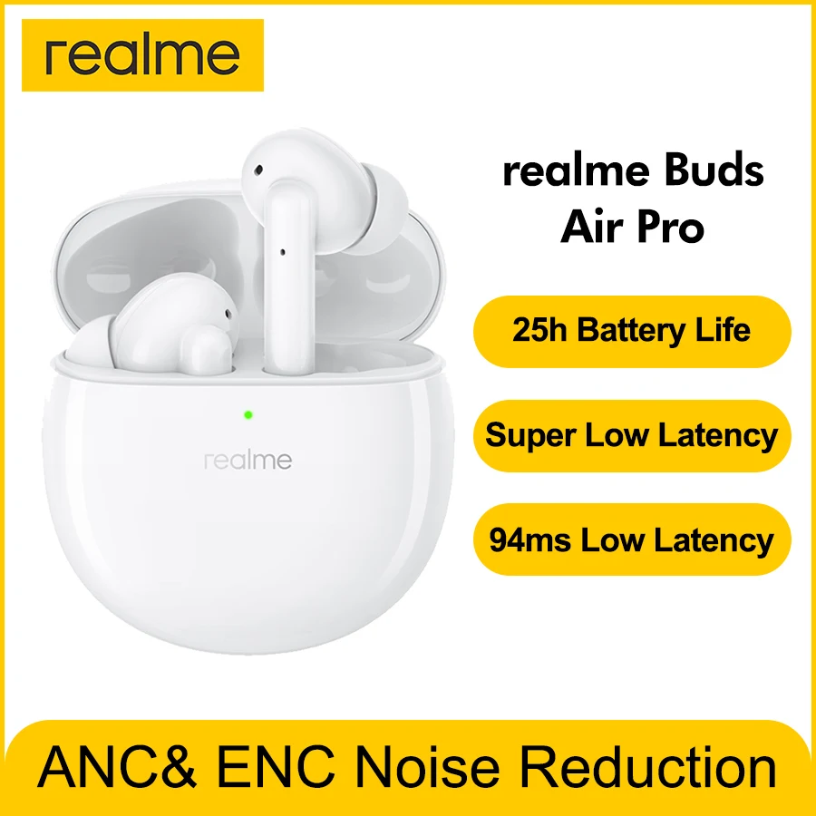 realme Buds Air Pro ANC ENC Active Noise Cancellation Headset 10mm Bass Boost Driver Headphones Wireless Earphone
realme Buds Air Pro ANC ENC Active Noise Cancellation Headset 10mm Bass Boost Driver Headphones Wireless Earphone